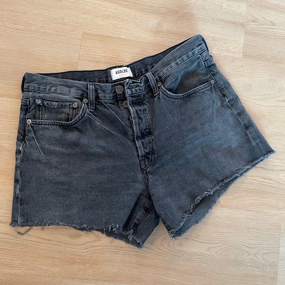 AGOLDE Jean Shorts Black